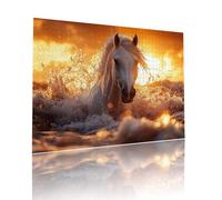 Jigsaw Puzzle Adultos Atardecer Caballo Rompecabezas Educa Puzzle Desafiando lo Imposible 5000 Piezas Incluye Pegamento Fix a Partir de 7 AñOs Actividades de Juego, Adecuado Regalo 105x156cm t-587
