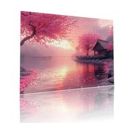 Jigsaw Puzzle Adultos Atardecer Paisaje Rompecabezas Educa Puzzle Desafiando lo Imposible 5000 Piezas Incluye Pegamento Fix a Partir de 7 AñOs Actividades de Juego, Adecuado Regalo 105x156cm t-549