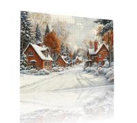 Jigsaw Puzzle Adultos Casa Nieve Rompecabezas Educa Puzzle Desafiando lo Imposible 3000 Piezas Incluye Pegamento Fix a Partir de 7 AñOs Actividades de Juego, como DecoracióN y Regalo 81x122cm t-101