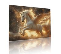 Jigsaw Puzzle Adultos Unicornio Caballo Rompecabezas Educa Puzzle Desafiando lo Imposible 500 Piezas Incluye Pegamento Fix a Partir de 7 AñOs Actividades de Juego, Adecuado como Regalo 38x52cm t-85