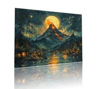 Jigsaw Puzzle Adultos Volcán Cielo Estrellado Rompecabezas Educa Puzzle Desafiando lo Imposible 1314 Piezas Incluye Pegamento Fix a Partir de 7 AñOs Actividades de Juego, como Regalo 50x75cm t-369