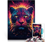Jigsaw Puzzle Art Leopard 1000 Piece Jigsaw Puzzles for Adults and Kids 10.27 in x 14.96 in Cardboard Puzzles for Adults and Kids Age 14 and Up Brain Teaser Game