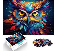 Jigsaw Puzzle Fantasy Starry Sky Owl 1000 Piece Jigsaw Puzzles 10.27 in x 14.96 in Cardboard Puzzles for Adults & Kids Age 14 Up Deal as Gifts for The Whole Family