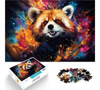 Jigsaw Puzzle for Adults Red Panda 1000 Piece Jigsaw Puzzles 10.27 in x 14.96 in Cardboard Puzzles for Kids Age 14 Years Up Challenging to Complete But Fun and Humorous