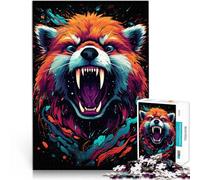 Jigsaw Puzzle for Kids Angry Red Panda 1000 Pieces Jigsaws Adults Puzzles Gifts 10.27 in x 14.96 in Cardboard Puzzles for Adults Gifts Home Educational Games DIY Toys
