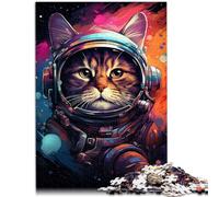 Jigsaw Puzzle for Kids Space Cats Puzzles 1000 Pieces 10.27 in x 14.96 in Cardboard Puzzles for Adults and Kids Age 14 Years Up Puzzle Gifts for Friends and Family