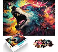 Jigsaw Puzzle for Kids Wolf Jigsaws 1000 Pieces for Adults 10.27 in x 14.96 in Cardboard Puzzles for Adults & Kids Age 14 Up Difficult Hard Jigsaw Puzzles for Women Men