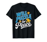 Jigsaw Puzzle Peace Calm Hobby Enthusiast Puzzler Peaceful Camiseta