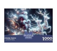 Jigsaw Puzzle per Adulti E Bambini 1000 Pezzi Babbo Natale Puzzle 38x26cm/1000pcs Decompressione E Regalo Puzzle Giochi per Famiglia DIY