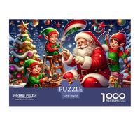 Jigsaw Puzzle per Adulti E Bambini 1000 Pezzi Babbo Natale Puzzle 70x50cm/1000pcs Decompressione E Regalo Puzzle Giochi Giogattotolo Antistress Autodboard