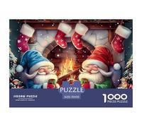 Jigsaw Puzzle per Adulti E Bambini 1000 Pezzi Babbo Natale Puzzle 70x50cm/1000pcs Decompressione E Regalo Puzzle Giochi per Famiglia DIY