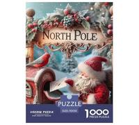 Jigsaw Puzzle per Adulti E Bambini 1000 Pezzi Babbo Natale Puzzle 70x50cm/1000pcs Regali Puzzle Giochi Giogattotolo Antistress DIY