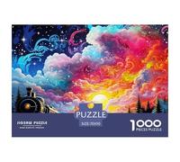 Jigsaw Puzzle per Adulti E Bambini 1000 Pezzi Bellissimo treno Puzzle 70x50cm/1000pcs Regali Puzzle Giochi Giogattotolo Antistress Autodboard