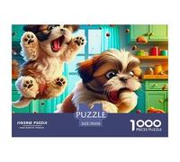 Jigsaw Puzzle per Adulti E Bambini 1000 Pezzi Carino Cane Puzzle 70x50cm/1000pcs Decompressione E Regalo Puzzle Giochi per Famiglia DIY
