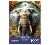 Jigsaw Puzzle per Adulti E Bambini 1000 Pezzi Elefante Puzzle 38x26cm/1000pcs Decompressione E Regalo Puzzle Giochi per Famiglia Autodboard