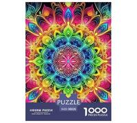 Jigsaw Puzzle per Adulti E Bambini 1000 Pezzi Fiore Mandala Puzzle 38x26cm/1000pcs Decompressione E Regalo Puzzle Giochi Giogattotolo Antistress DIY