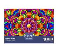 Jigsaw Puzzle per Adulti E Bambini 1000 Pezzi Fiore Mandala Puzzle 38x26cm/1000pcs Regali Puzzle Giochi per Famiglia Autodboard
