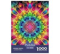 Jigsaw Puzzle per Adulti E Bambini 1000 Pezzi Fiore Mandala Puzzle 38x26cm/1000pcs Regali Puzzle Giochi Giogattotolo Antistress DIY