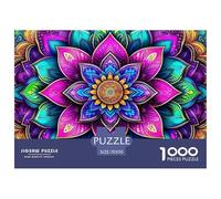 Jigsaw Puzzle per Adulti E Bambini 1000 Pezzi Fiore Mandala Puzzle 70x50cm/1000pcs Decompressione E Regalo Puzzle Giochi per Famiglia Autodboard