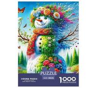 Jigsaw Puzzle per Adulti E Bambini 1000 Pezzi Foresta Umano di Neve Puzzle 38x26cm/1000pcs Regali Puzzle Giochi Giogattotolo Antistress Autodboard