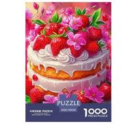 Jigsaw Puzzle per Adulti E Bambini 1000 Pezzi Torta di Fragola Puzzle 70x50cm/1000pcs Decompressione E Regalo Puzzle Giochi per Famiglia DIY