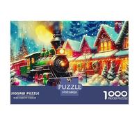 Jigsaw Puzzle per Adulti E Bambini 1000 Pezzi Treno a vapore Puzzle 38x26cm/1000pcs Decompressione E Regalo Puzzle Giochi Giogattotolo Antistress Autodboard