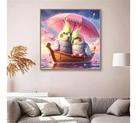 Jigsaw Puzzles 100 Pieces for Adults, Birds Boat 100 Piece Jigsaw Puzzles for Adults 14x14inch, Fun Educational Puzzle Games, Beautiful Decoration Puzzle