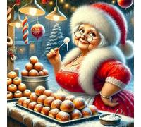 Jigsaw Puzzles 100 Pieces for Adults, Christmas Chef 100 Piece Jigsaw Puzzles for Adults 14x14inch, Fun Educational Puzzle Games, Beautiful Decoration Puzzle