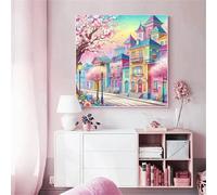Jigsaw Puzzles 100 Pieces for Adults, City Corner 100 Piece Jigsaw Puzzles for Adults 14x14inch, Fun Educational Puzzle Games, Beautiful Decoration Puzzle