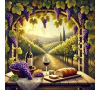 Jigsaw Puzzles 100 Pieces for Adults, Fruit Grapes 100 Piece Jigsaw Puzzles for Adults 14x14inch, Fun Educational Puzzle Games, Beautiful Decoration Puzzle