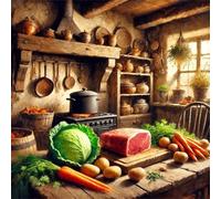 Jigsaw Puzzles 100 Pieces for Adults, Kitchen Food 100 Piece Jigsaw Puzzles for Adults 14x14inch, Fun Educational Puzzle Games, Beautiful Decoration Puzzle