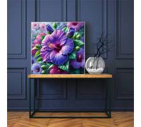 Jigsaw Puzzles 100 Pieces for Adults, Purple Morning Glory 100 Piece Jigsaw Puzzles for Adults 14x14inch, Fun Educational Puzzle Games, Beautiful Decoration Puzzle