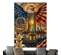 Jigsaw Puzzles 1000 Pieces 911 Never Forget American Flag Patriotic Puzzles