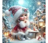 Jigsaw Puzzles 1000 Pieces for Adults, Fun Challenging & Brainteasing Jigsaw Puzzles for Adults 1000 Piece Puzzle Educational Games Home Decoration Puzzle(Tree Christmas Girl)