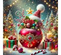 Jigsaw Puzzles 1000 Pieces for Adults, Fun Challenging & Brainteasing Jigsaw Puzzles for Adults 1000 Piece Puzzle Educational Games Home Decoration Puzzle(Christmas Fruit)