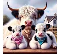 Jigsaw Puzzles 120 Pieces for Adults, Yak Family 120 Piece Jigsaw Puzzles for Adults 18x18inch, Fun Educational Puzzle Games, Beautiful Decoration Puzzle