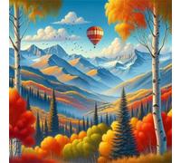 Jigsaw Puzzles 120 Pieces, Jigsaws Autumn Mountain 120 Piece Jigsaw Puzzles for Adults, Challenge High Difficulty Family Puzzle Game 45x45cm/18x18inch