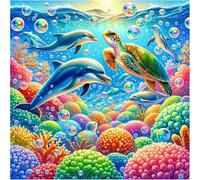Jigsaw Puzzles 120 Pieces, Jigsaws Sea Creatures 120 Piece Jigsaw Puzzles for Adults, Challenge High Difficulty Family Puzzle Game 45x45cm/18x18inch