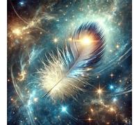 Jigsaw Puzzles 150 Pieces for Adults, Cosmic Feather 150 Piece Jigsaw Puzzles for Adults 26x26inch, Fun Educational Puzzle Games, Beautiful Decoration Puzzle