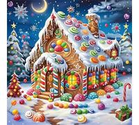 Jigsaw Puzzles 200 Pieces for Adults, Dessert House 200 Piece Jigsaw Puzzles for Adults 11x11inch, Fun Educational Puzzle Games, Beautiful Decoration Puzzle