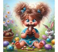 Jigsaw Puzzles 200 Pieces for Adults, Fun Challenging & Brainteasing Jigsaw Puzzles for Adults 200 Piece Puzzle Educational Games Home Decoration Puzzle(Chocolate Girl)