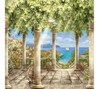 Jigsaw Puzzles 200 Pieces for Adults, Garden Sea 200 Piece Jigsaw Puzzles for Adults 11x11inch, Fun Educational Puzzle Games, Beautiful Decoration Puzzle