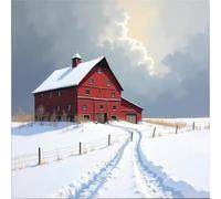 Jigsaw Puzzles 200 Pieces for Adults, Red House 200 Piece Jigsaw Puzzles for Adults 11x11inch, Fun Educational Puzzle Games, Beautiful Decoration Puzzle