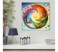 Jigsaw Puzzles 200 Pieces for Adults, Seasons Landscape 200 Piece Jigsaw Puzzles for Adults 11x11inch, Fun Educational Puzzle Games, Beautiful Decoration Puzzle