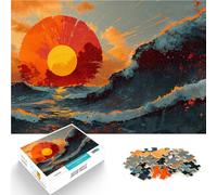 Jigsaw Puzzles 2000 Pieces for Adults “Beautiful Art Sunset Sea” Made of Cardboard,for 14+ Challenging To Complete But Fun and Humorous Wall Decoration Unique Gifts for Birthday and Christmas。