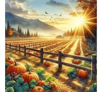 Jigsaw Puzzles 300 Pieces for Adults, Fun Challenging & Brainteasing Jigsaw Puzzles for Adults 300 Piece Puzzle Educational Games Home Decoration Puzzle(Pumpkin Patch)