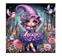 Jigsaw Puzzles 300 Pieces, Jigsaws Castle Purple Fairy 300 Piece Jigsaw Puzzles for Adults, Challenge High Difficulty Family Puzzle Game 35x35cm/14x14inch
