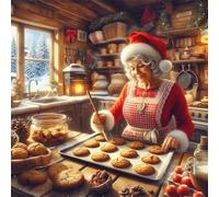 Jigsaw Puzzles 35 Pieces for Adults, Christmas Baking 35 Piece Jigsaw Puzzles for Adults 12x12inch, Fun Educational Puzzle Games, Beautiful Decoration Puzzle