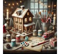 Jigsaw Puzzles 35 Pieces for Adults, Christmas Model 35 Piece Jigsaw Puzzles for Adults 12x12inch, Fun Educational Puzzle Games, Beautiful Decoration Puzzle