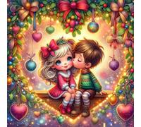 Jigsaw Puzzles 35 Pieces for Adults, Couples' Date 35 Piece Jigsaw Puzzles for Adults 12x12inch, Fun Educational Puzzle Games, Beautiful Decoration Puzzle